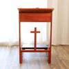 Volowoo Prayer Bench Stool,Solid Wood Prayer Kneeler with Bench and Folding Table Top in Home,Church Prayer Table Chair Padded Kneeler Shelf for Kneeling at Home,Religious Gifts view 3
