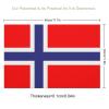 Norwegian Flag Heat-Resistant Non-Slip Easy to Clean Placemats for Kitchen Table, Washable Polyvinyl Chloride PVC Table Mats Woven 4 PCS view 2