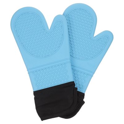 Silicone Oven Mitts,Anti Scald Oven Gloves,BBQ Grilling Gloves, Baking Oven Glove Mitts, Long Kitchen Gloves,Oven Mits Set for Kitchen Cooking Baking Microwave