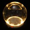 1 Set Clear Glass Cloche Dome with Wooden Base 15cm Glowing Terrarium Keepsake Display Globe LED Fairy Light Display Case for Succulents Rose Flowers Home view 3