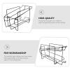 1pc Refrigerator Storage Rack for Cans and Beer Black Beverage Organizer for Fridge Space-saving Drink Holder Easy Access and Tidy Storage for Home Use view 4