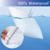 Euro Size Pillow Protectors (Set of 2) - European Square 26x26 Pillow Covers Waterproof Hypoallergenic Dust Proof Zippered Encasement view 4
