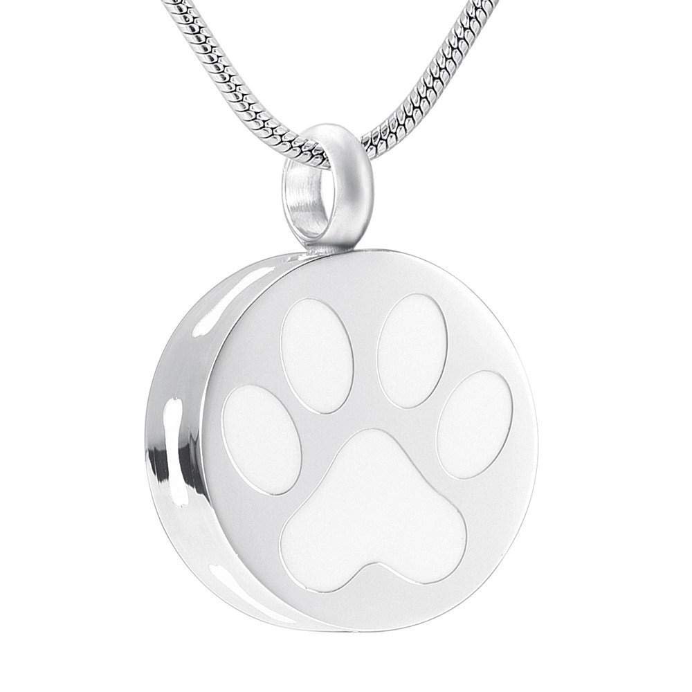 KBFDWEC Foreverlove Memorial Jewelry Memorial Pet Ashes Keepsake Dog Cat Cremation Jewelry Urn Pendant Locket Crystal Neckalce-2
