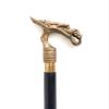 Brown Antique Wooden Walking Stick, Victorian Antique Finish Brass Dragon Head Handle, Wooden Walking Stick view 2