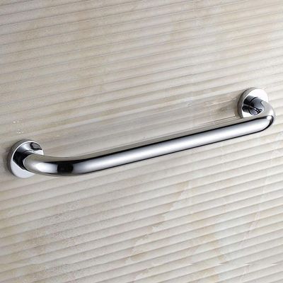 LUOFDCLDDD Safety Grab BarGrab Bar Anti-Slip Straight Handrail Brass Grip Rail, Chrome Bathroom Elderly Living Assist Tool/Silver/37Cm