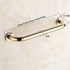 LUOFDCLDDD Safety Grab BarGrab Bar Anti-Slip Straight Handrail Brass Grip Rail, Chrome Bathroom Elderly Living Assist Tool/Silver/37Cm view 2