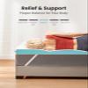 Dreamsmith Twin Mattress Topper - 3 Inch Cooling Gel Memory Foam Mattress Pad for Pressure Relief, Bed Topper with Removable Washable Soft Cover Non-Slip, CertiPUR-US & Oeko-Tex Certified view 2