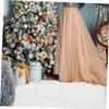 PRETYZOOM 1pc Artificial Snow Cotton Christmas Decoration Snow Carpet Plush Carpet Outdoor Blankets White Rug Fake for Crafts Fake Decor Holiday Artificial Christmas Tree view 4