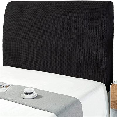 Bed Headboard Slipcover Stretch Head Borad Cover Jacquard Thick Fabric Bed Head Protector Stretch Protector Covers, Thickened Dustproof Cotton Cover(Color:6,Size:180cm)