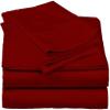 All Season Comforter Set 100% Egyptian Cotton 800 Thread Count 5 Piece Bedding Set Includes 4 PC Sheet Set with 1 Pinch Pleated Comforter Fill 500 GSM, Fit 21" Deep Pocket Cal-King Size/Burgundy view 3
