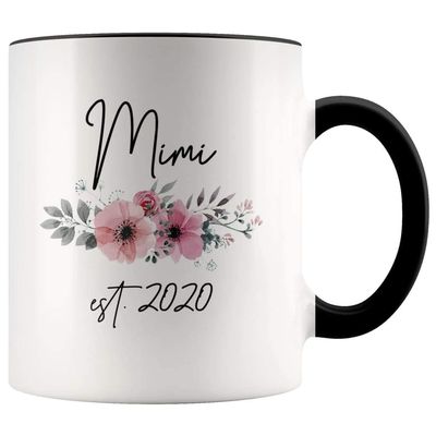 La Pomme Mimi Est 2020 Pregnancy Announcement Gift to New Mimi Grandma Coffee Mug 11oz