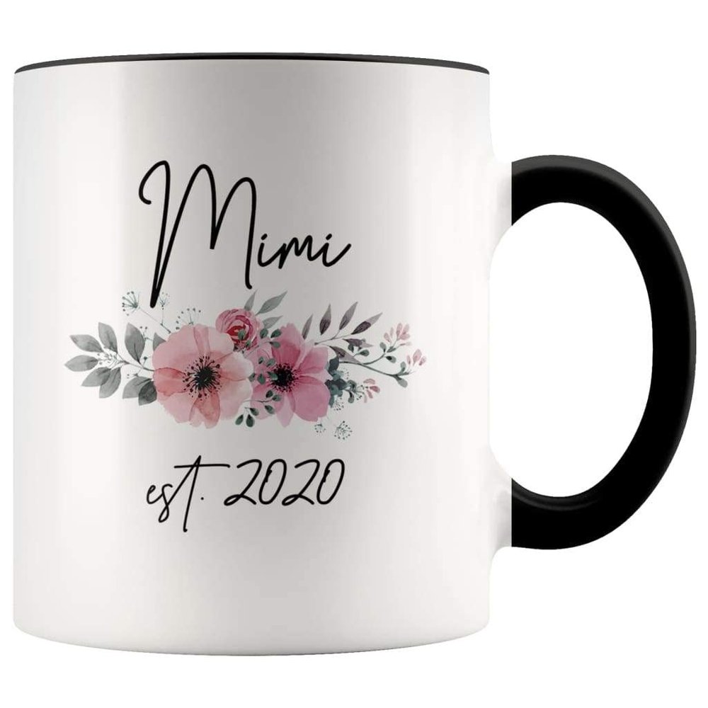 La Pomme Mimi Est 2020 Pregnancy Announcement Gift to New Mimi Grandma Coffee Mug 11oz