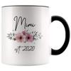 La Pomme Mimi Est 2020 Pregnancy Announcement Gift to New Mimi Grandma Coffee Mug 11oz view 1