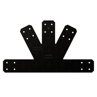 Simpson Strong-Tie APVGP612 Outdoor Accents Avant Collection 6:12 Pitch, Black Powder-Coated Gable Plate