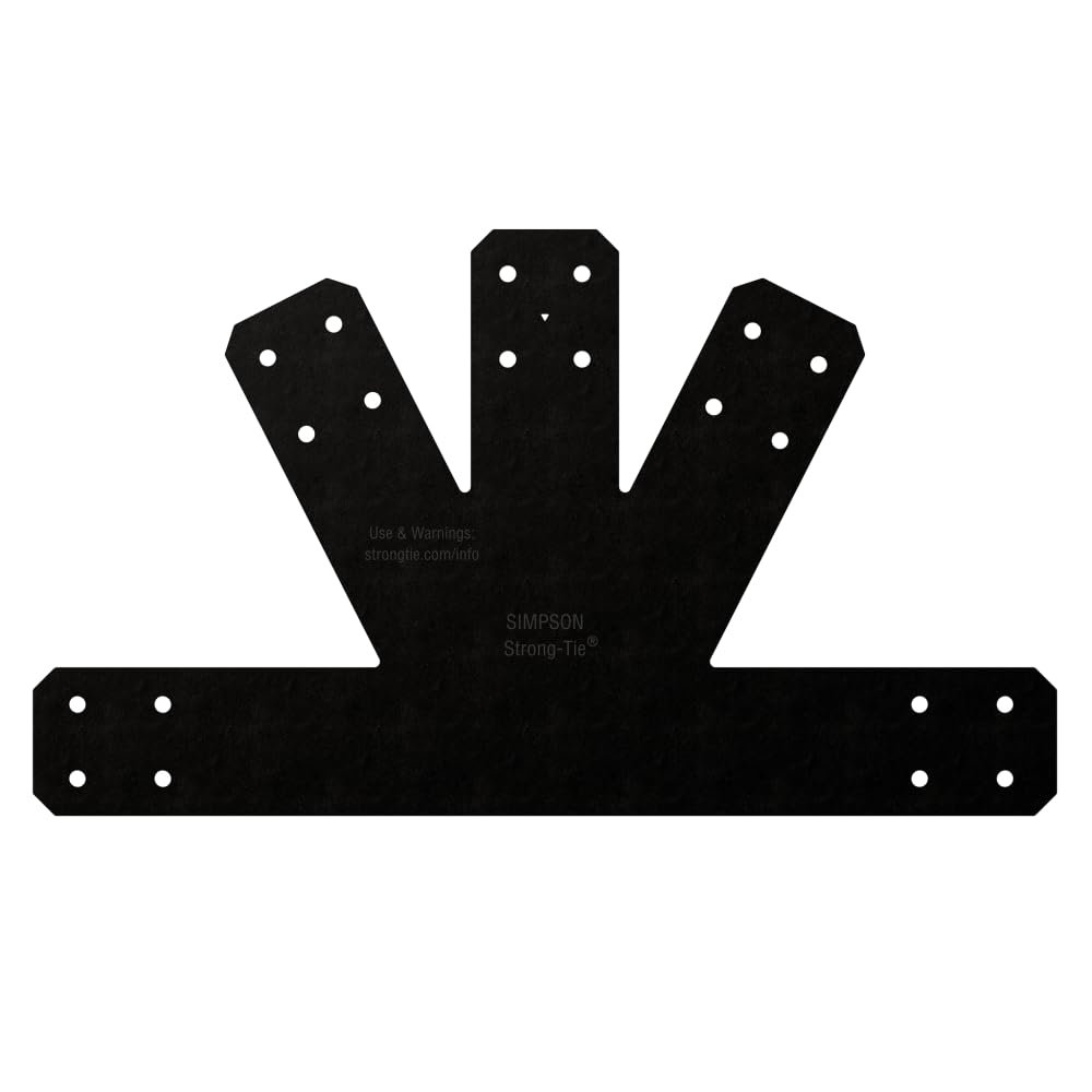 Simpson Strong-Tie APVGP612 Outdoor Accents Avant Collection 6:12 Pitch, Black Powder-Coated Gable Plate