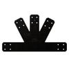 Simpson Strong-Tie APVGP612 Outdoor Accents Avant Collection 6:12 Pitch, Black Powder-Coated Gable Plate view 1