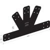 Simpson Strong-Tie APVGP612 Outdoor Accents Avant Collection 6:12 Pitch, Black Powder-Coated Gable Plate view 4