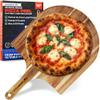 KitchenStar 16-Inch Acacia Wood Pizza Peel  Extra Large Wooden Cutting & Serving Board with Handle  Natural Oil Finish  Ideal Pizza Oven Accessory for Easy Sliding & Prep view 1