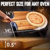 KitchenStar 16-Inch Acacia Wood Pizza Peel  Extra Large Wooden Cutting & Serving Board with Handle  Natural Oil Finish  Ideal Pizza Oven Accessory for Easy Sliding & Prep view 2