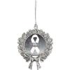 Lung Cancer Awareness Ribbon Christmas Tree Ornament Wreath Design view 1