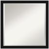 Amanti Art Black Wall Mirror 22x22 Avon Black Narrow Square Bathroom Mirror for Wall Decor Living Room, Medium Casual Frame, Hangs Horizonally and Vertically, Bathroom Decor, Beveled Edge view 4