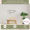 Live Life with Spice - Inspirational Decals for Kitchen & Dining Room - Matte Vinyl Wall Decal Sayings for Wall Dcor - Die-Cut Vinyl Wall Art - 23"x13" Storm Gray view 3