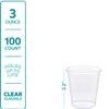 GUSTO Clear Plastic Cups [3 oz - 100 Count]  Small Disposable Drinking Cups for Water, Mouthwash, Bathroom, Tasting & More  Crystal Clear, BPA-Free, Durable Polypropylene (Formerly Comfy Package) view 2
