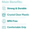 GUSTO Clear Plastic Cups [3 oz - 100 Count]  Small Disposable Drinking Cups for Water, Mouthwash, Bathroom, Tasting & More  Crystal Clear, BPA-Free, Durable Polypropylene (Formerly Comfy Package) view 4