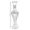 Uniquewise Antique Decorative Brown Hand Curved Mango Wood Floor Flower Vase with Unique Textured Pattern, 30 Inch (QI004011) view 4
