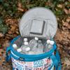 Camco Life is Better at The Campsite Pop-Up Soft Cooler - Features a Water-Resistant Interior, Built-in Bottle Opener, and Camping Graffiti Design - Holds Up to a 12-Pack of Bottles or Cans (53416) view 3