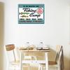 Fine Art Canvas Our Lake Fishing Camp Canvas Wall Decor by Artist Mark Frost for Living Room, Bedroom, Bathroom, Kitchen, Office, Bar, Dining & Guest Room - Ready to Hang - 20 in x 15 in view 2