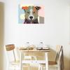 Fine Art Canvas Border Collie Canvas Wall Decor by Artist Lanre Adefioye for Living Room, Bedroom, Bathroom, Kitchen, Office, Bar, Dining & Guest Room - Ready to Hang - 20 in x 15 in view 2