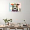 Fine Art Canvas Border Collie Canvas Wall Decor by Artist Lanre Adefioye for Living Room, Bedroom, Bathroom, Kitchen, Office, Bar, Dining & Guest Room - Ready to Hang - 20 in x 15 in view 3