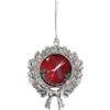 Hair Stylist Barber Red Background Merry Christmas Ornament Wreath Design view 1