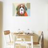 Fine Art Canvas Saint Bernard Canvas Wall Decor by Artist Lanre Adefioye for Living Room, Bedroom, Bathroom, Kitchen, Office, Bar, Dining & Guest Room - Ready to Hang - 20 in x 15 in view 2