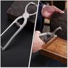 1pc Stainless Steel Tea Cake Clip Ergonomic Tea Opening Tool Houses and Meditation Rooms and Easy to Clean view 3