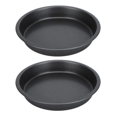 2Pcs Baking Tray for Pizza, NonStick Aluminum Pizza Dish 6/9/10/12in Deep Pizza Baking Tray, for Pizza Making, Oven Baking Tray(9 inches)