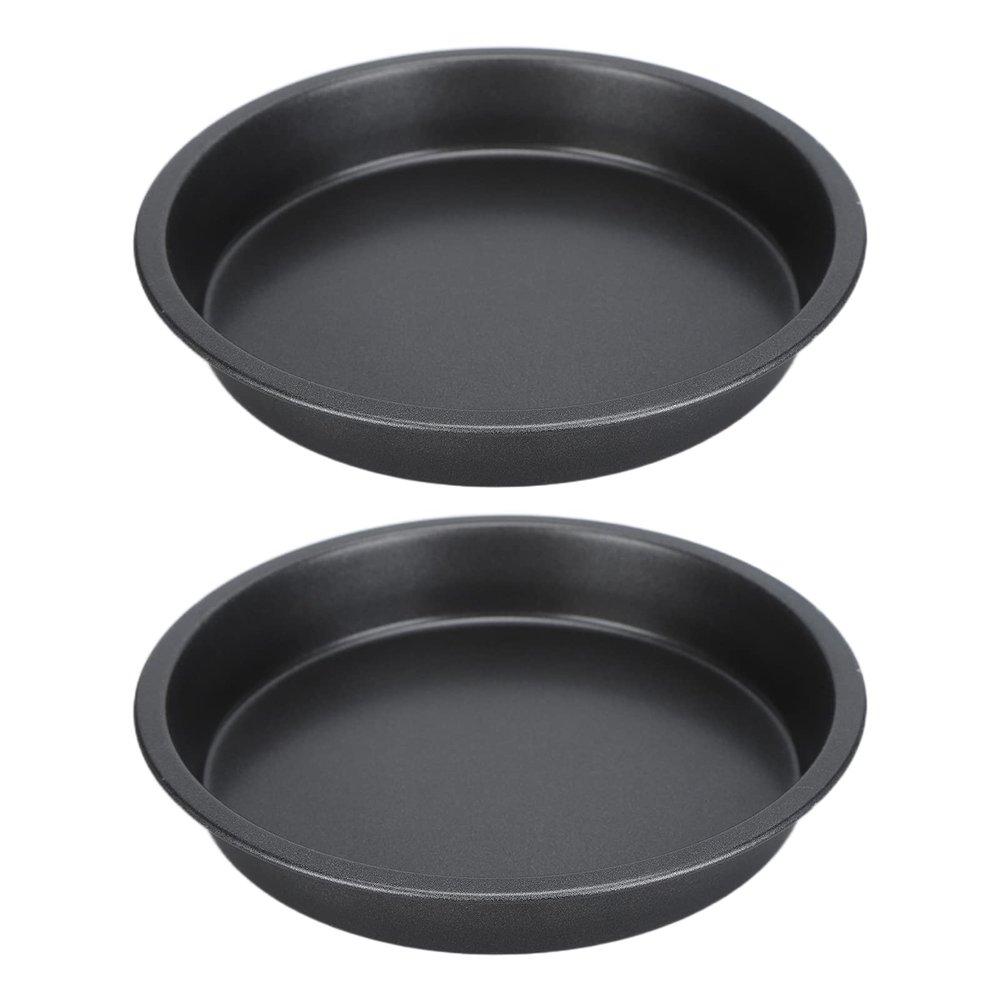 2Pcs Baking Tray for Pizza, NonStick Aluminum Pizza Dish 6/9/10/12in Deep Pizza Baking Tray, for Pizza Making, Oven Baking Tray(9 inches)