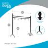 BIRDROCK HOME 8 Hook Christmas Stocking Holder Stand - Modern Holiday Decoration Holder - Black Freestanding Decor Hanger - Heavy Duty view 2