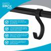 BIRDROCK HOME 8 Hook Christmas Stocking Holder Stand - Modern Holiday Decoration Holder - Black Freestanding Decor Hanger - Heavy Duty view 3