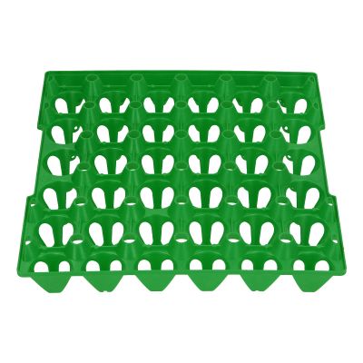 01 Egg Flats, 30 Cell Reusable Egg Storage Tray 5PCS for Hennery for Farm(Green)