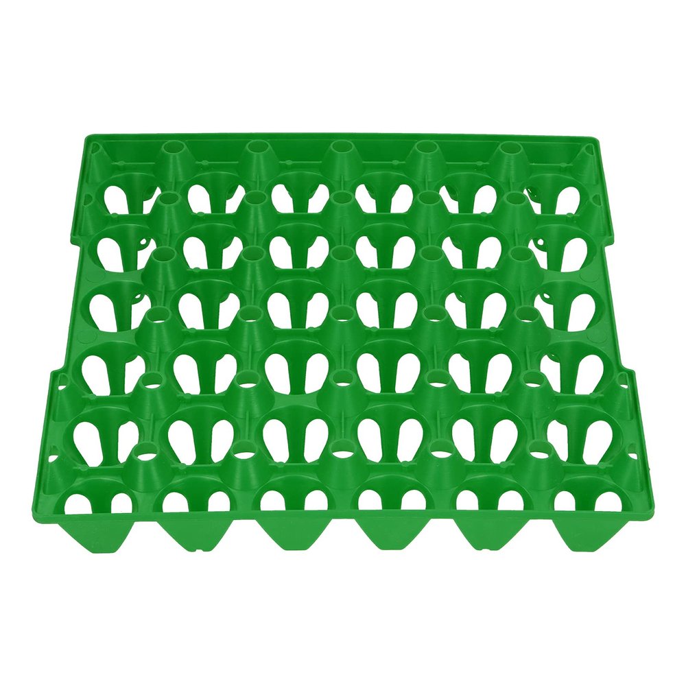01 Egg Flats, 30 Cell Reusable Egg Storage Tray 5PCS for Hennery for Farm(Green)