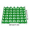01 Egg Flats, 30 Cell Reusable Egg Storage Tray 5PCS for Hennery for Farm(Green) view 3