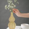 Cabilock 1pc Weaving Flower Vase Natural Decor Storage Basket for Dried Flowers Stylish Home Organizer for Homeowners and view 2