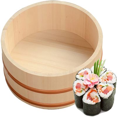 12 Sizes Large Japanese Wooden Hangiri Sushi Rice Mixing Bowl Tub for Sushi Restaurant,66cm/26in
