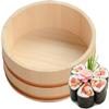 12 Sizes Large Japanese Wooden Hangiri Sushi Rice Mixing Bowl Tub for Sushi Restaurant,66cm/26in view 1