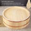 12 Sizes Large Japanese Wooden Hangiri Sushi Rice Mixing Bowl Tub for Sushi Restaurant,66cm/26in view 4