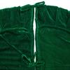 Vickerman 72" Plush Emerald Green Velvet Christmas Tree Skirt view 3