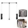 YSCMX Pull Down The Closet Rail Closet Rail Closet Rail Closet Lifting Hanger Rail Heavy-Duty Steel Rod, Saving Space, Used for Bedroom Closet Hanging Clothes-can Bear 45 pounds (Size : 510-660mm) view 1