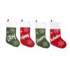 DYWOZDP Christmas Stockings Personalized Christmas Stockings Theme with Christmas Elementsgift Bag Children's Candy Christmas Socks for Family Holiday Xmas Tree Party Decor,D view 1